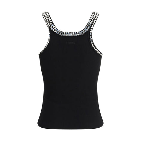 PINKO Black Cotton Top
