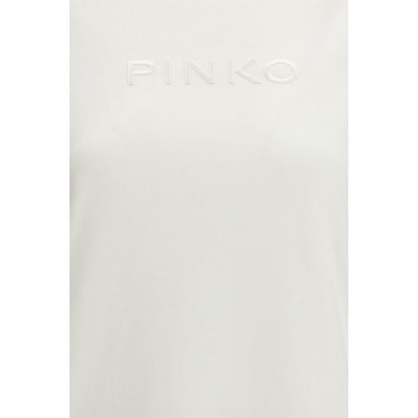 PINKO White Cotton T-Shirt PINKO