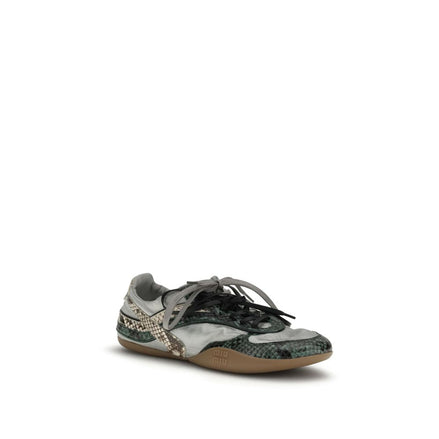 Miu Miu Gray Rubber Athletic Sneakers Miu Miu
