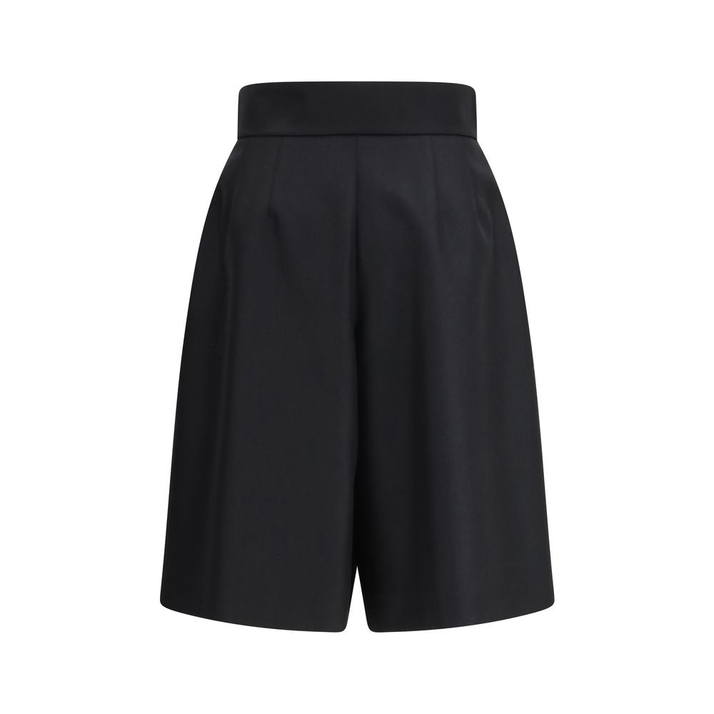 Valentino Black Wool Bermuda Shorts Valentino