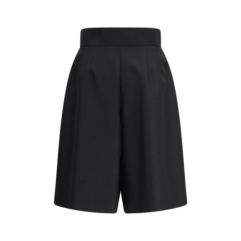Valentino Black Wool Bermuda Shorts Valentino