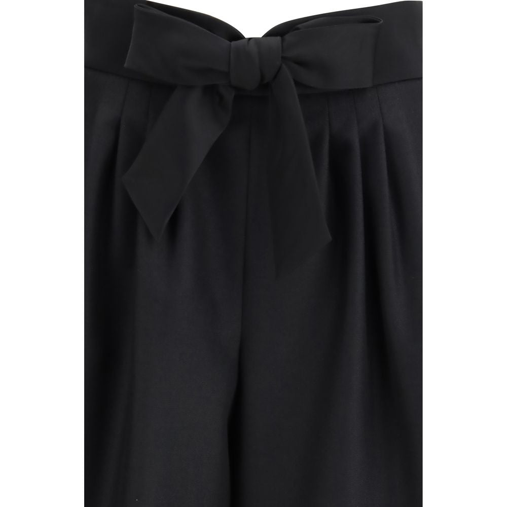 Valentino Black Wool Bermuda Shorts Valentino