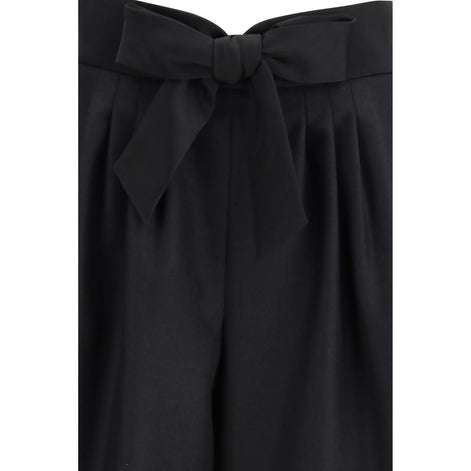 Valentino Black Wool Bermuda Shorts Valentino