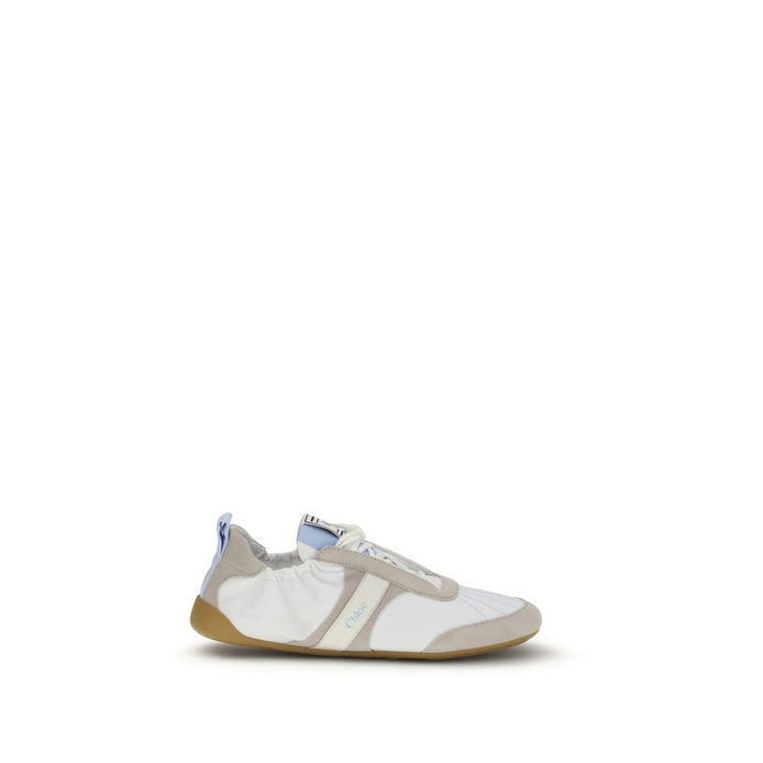 Chloé White Calf Leather Bos Taurus Athletic Sneakers Chloé