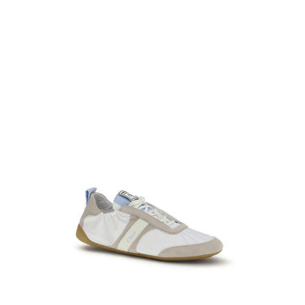 Chloé White Calf Leather Bos Taurus Athletic Sneakers Chloé