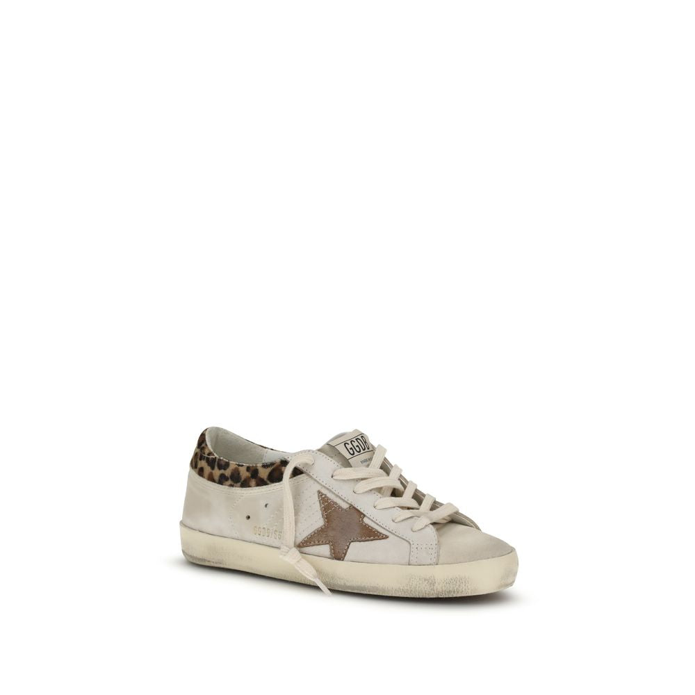 Golden Goose Bos Taurus Low Top Sneakers aus weißem Kalbsleder