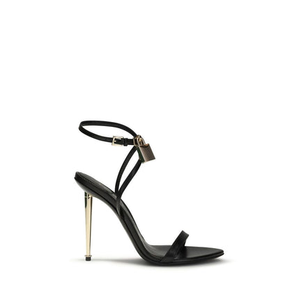Tom Ford Black Goatskin Stiletto Heel Sandals Tom Ford