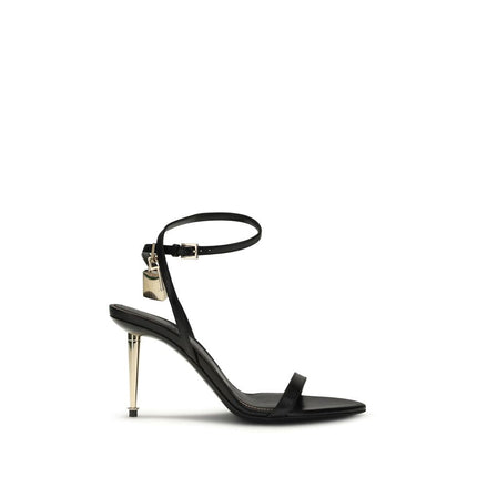 Tom Ford Black Goatskin Stiletto Heel Sandals Tom Ford
