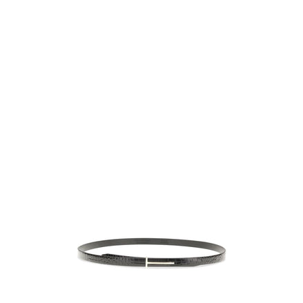 Tom Ford Black Leather Thin Belt Tom Ford