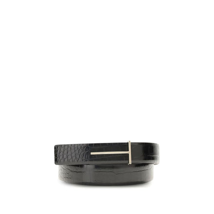 Tom Ford Black Goatskin Regular Belt Tom Ford