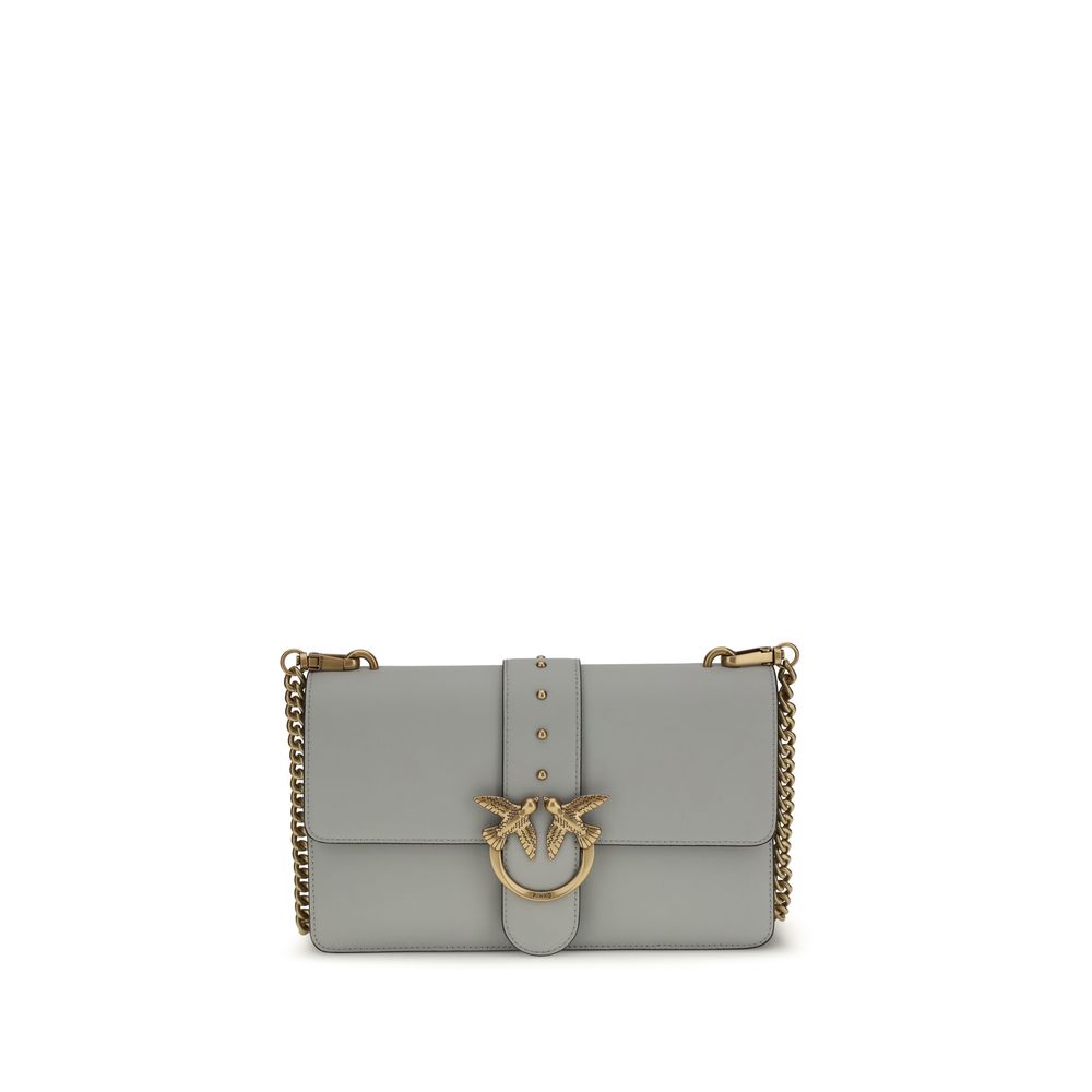 Sac PINKO Cuir Gris One Simply Love Femme