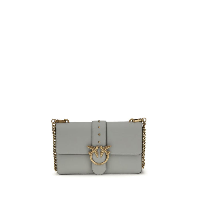 Sac PINKO Cuir Gris One Simply Love Femme