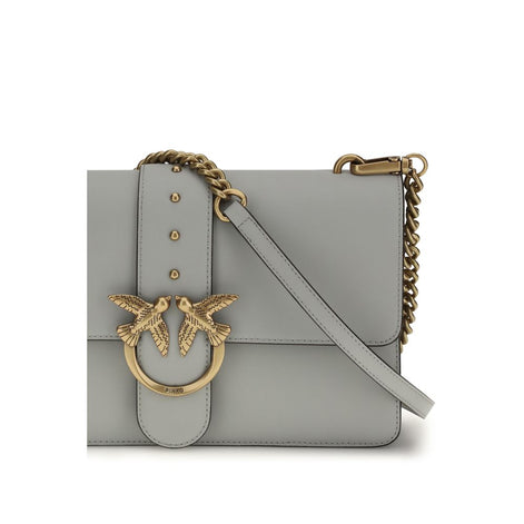 Sac PINKO Cuir Gris One Simply Love Femme