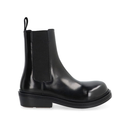 Bottega Veneta Black Calfskin Chelsea Boots Bottega Veneta