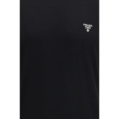 Prada Black Fleece Wool T-Shirt Prada