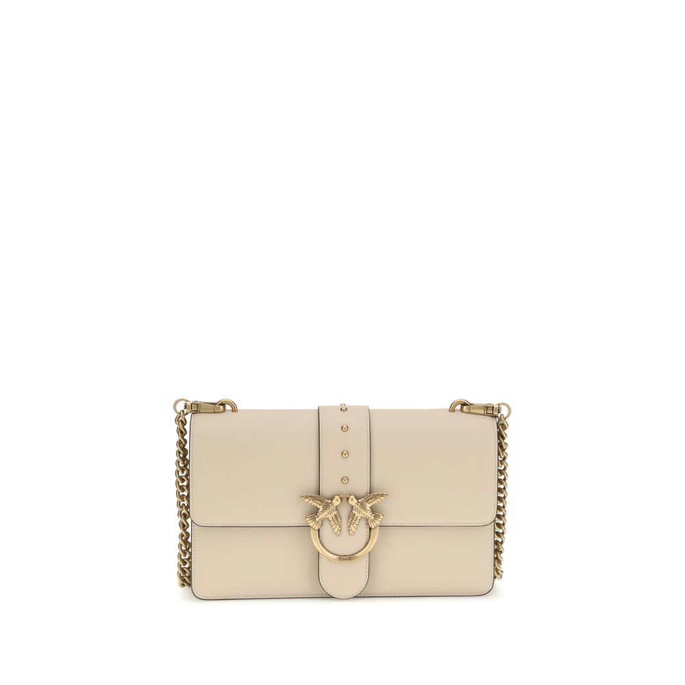 Sac PINKO Cuir Beige One Simply Love Femme