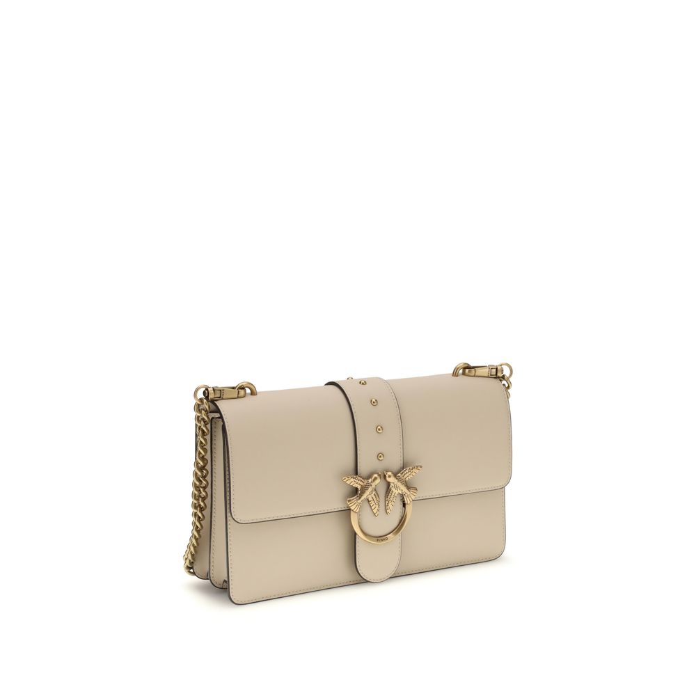 Sac PINKO Cuir Beige One Simply Love Femme