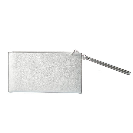 Pochette en cuir gris Michael Kors