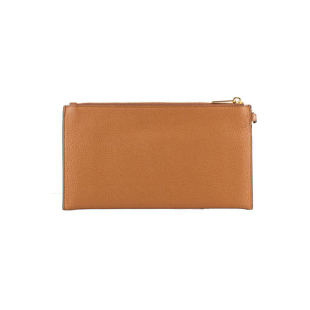 Michael Kors Brown Leather Clutch Bag Michael Kors