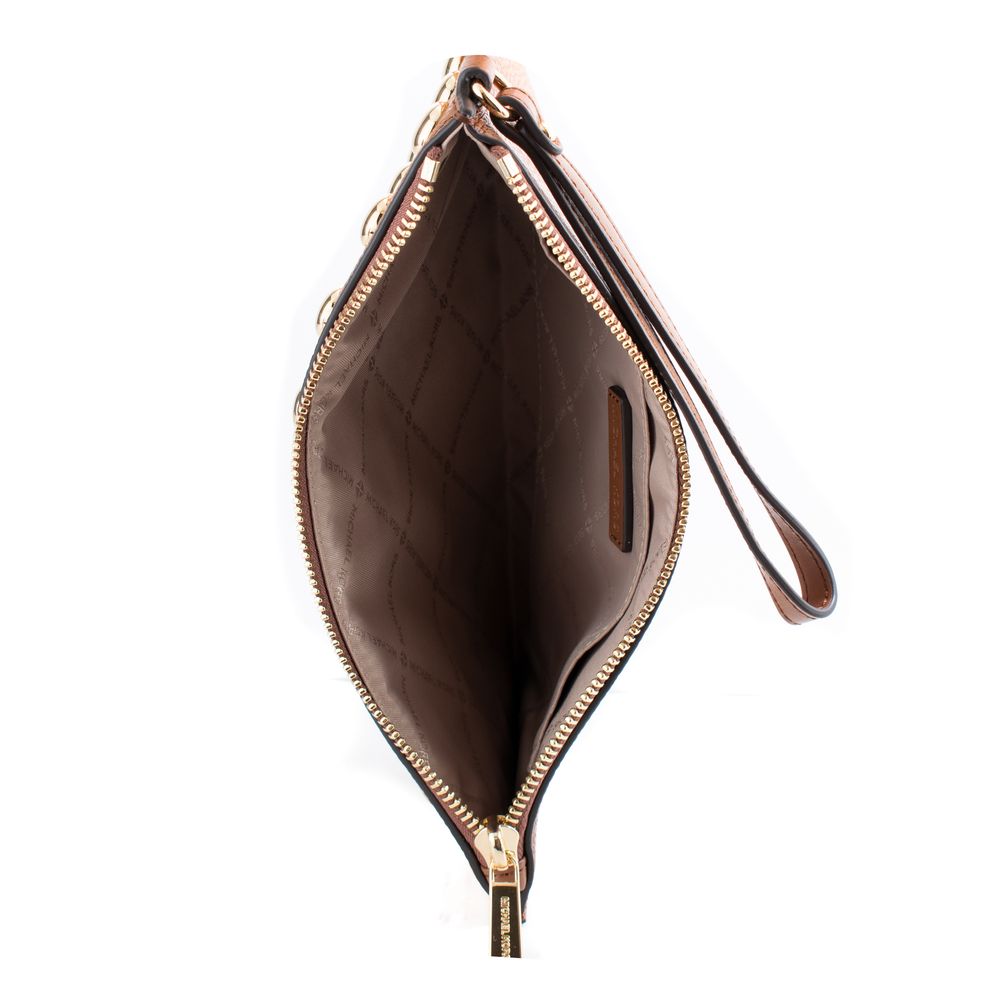 Michael Kors Black Leather Clutch Bag Michael Kors