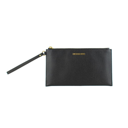 Michael Kors Black Leather Clutch Bag Michael Kors