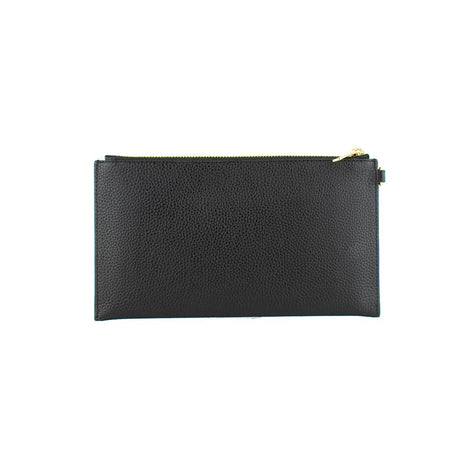 Michael Kors Black Leather Clutch Bag Michael Kors