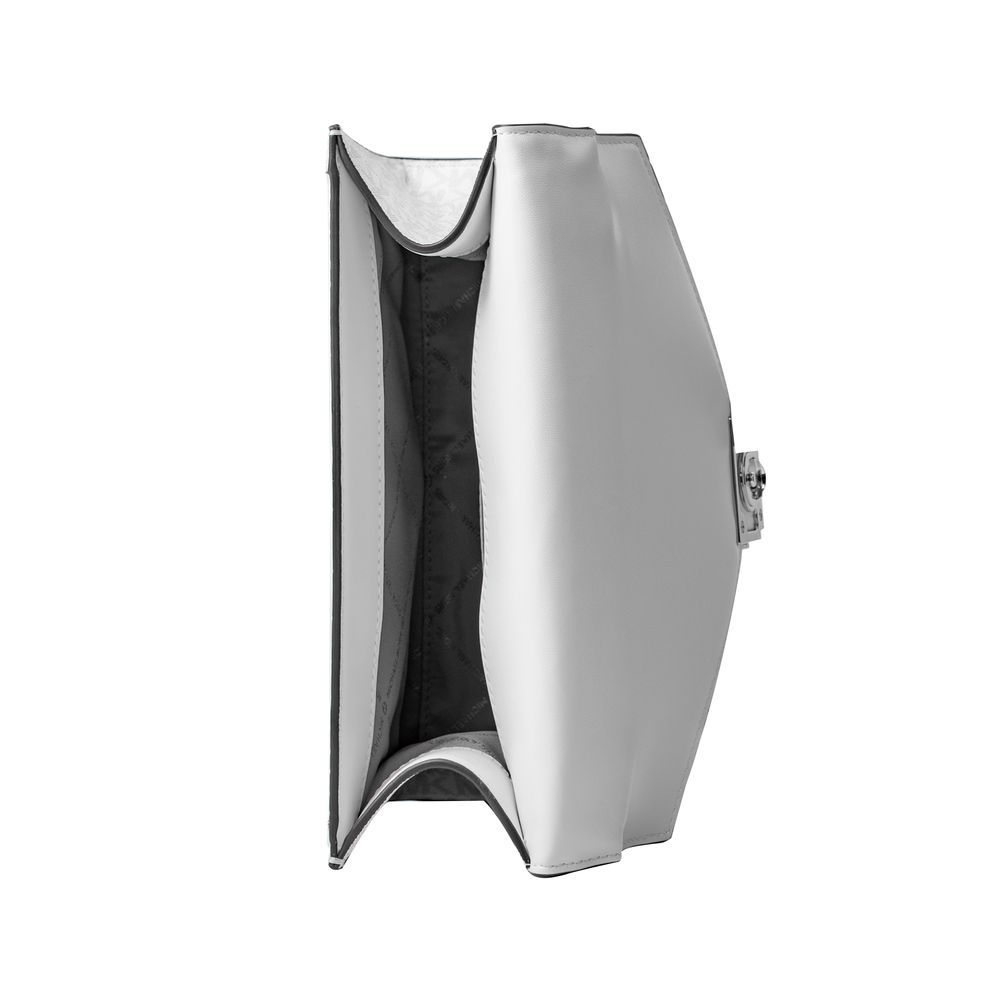 Sac bandoulière en toile blanche Michael Kors