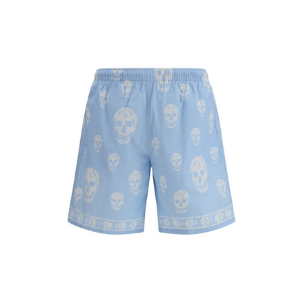 Alexander McQueen Light Blue Polyamide Bermuda Shorts Alexander McQueen