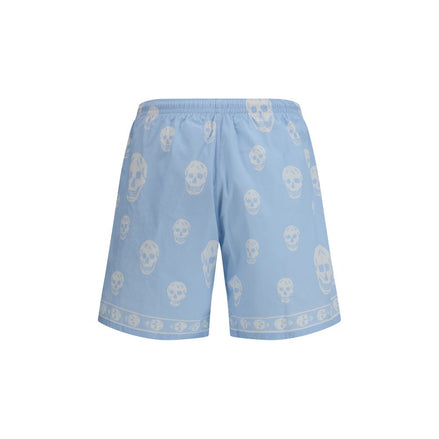 Alexander McQueen Light Blue Polyamide Bermuda Shorts Alexander McQueen
