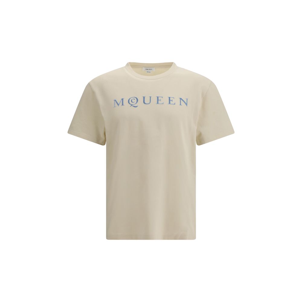 Alexander McQueen Cream Cotton T-Shirt Alexander McQueen
