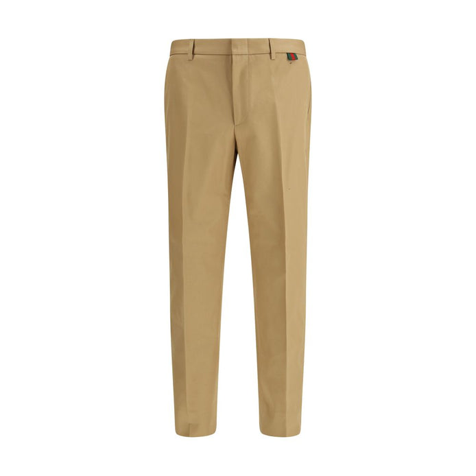 Gucci Beige Cotton Casual Pants Gucci