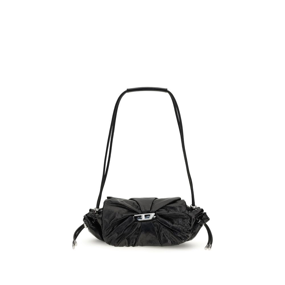 Diesel Black Calf Leather Bos Taurus Shoulder Bag Diesel