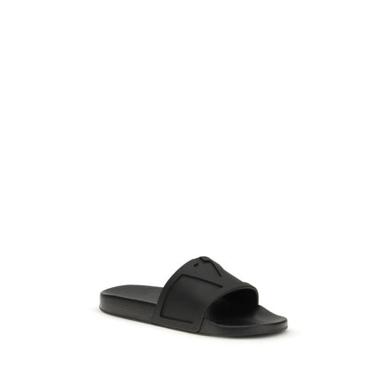 Valentino Garavani Black Rubber Sandals Valentino Garavani