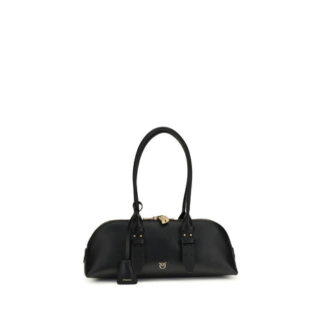 PINKO Black Calf Leather Bos Taurus Shoulder Bag PINKO