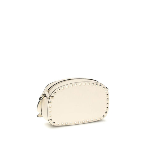 Valentino Garavani Beige Calf Leather Bos Taurus Shoulder Bag Valentino Garavani