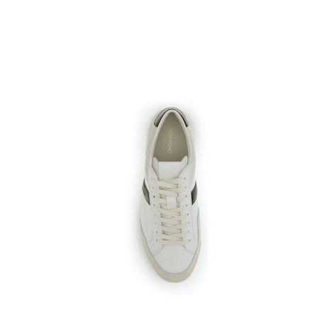 Tom Ford White Calf Leather Bos Taurus Sneakers Tom Ford