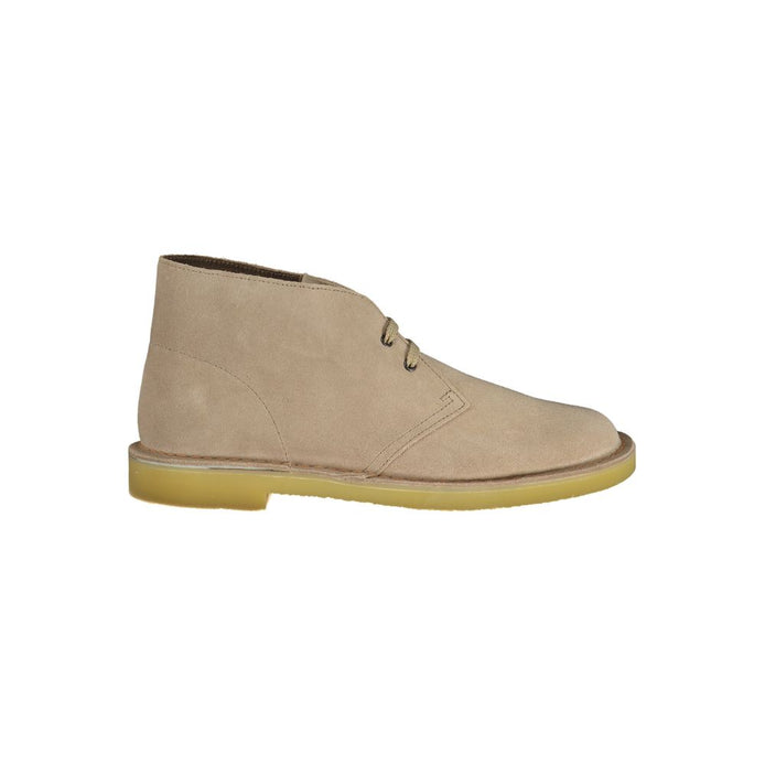 Clarks Beige Leather Ankle Boots Clarks