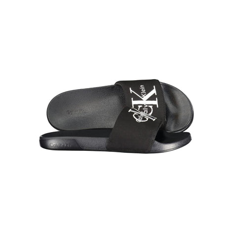 Calvin Klein Black Polyurethane Men's Slipper Calvin Klein