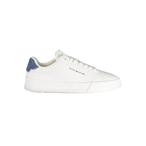 Tommy Hilfiger White Polyurethane Men's Sneaker Tommy Hilfiger