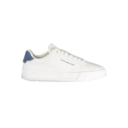 Tommy Hilfiger White Polyurethane Men's Sneaker Tommy Hilfiger