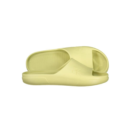 Calvin Klein Yellow Polyurethane Men Slipper Calvin Klein