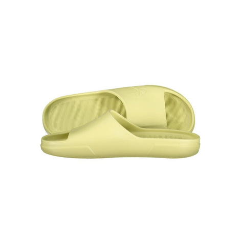 Calvin Klein Yellow Polyurethane Men Slipper Calvin Klein