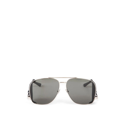 Saint Laurent Silver Metal Sunglasses Saint Laurent