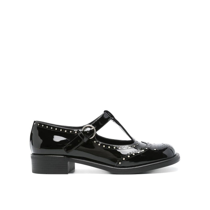Miu Miu Black Calfskin Shoes Miu Miu