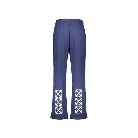 Pantalon de sport en coton bleu Off-White