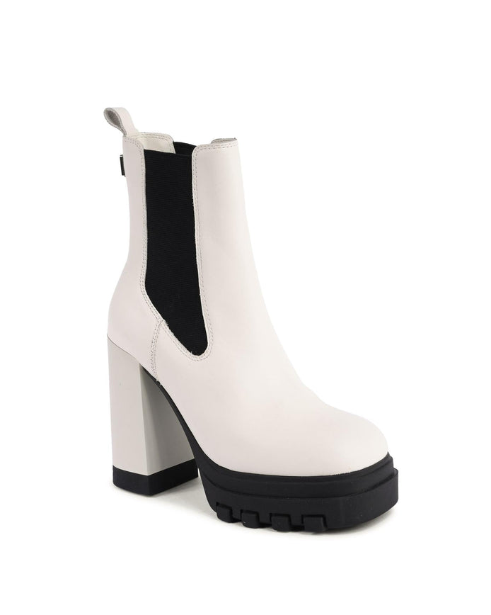 Tommy Hilfiger White Leather Ankle Boots Tommy Hilfiger