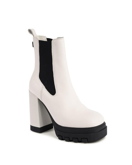 Tommy Hilfiger White Leather Ankle Boots Tommy Hilfiger