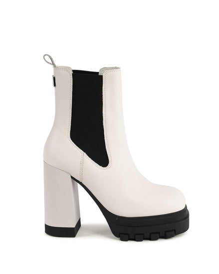 Tommy Hilfiger White Leather Ankle Boots Tommy Hilfiger