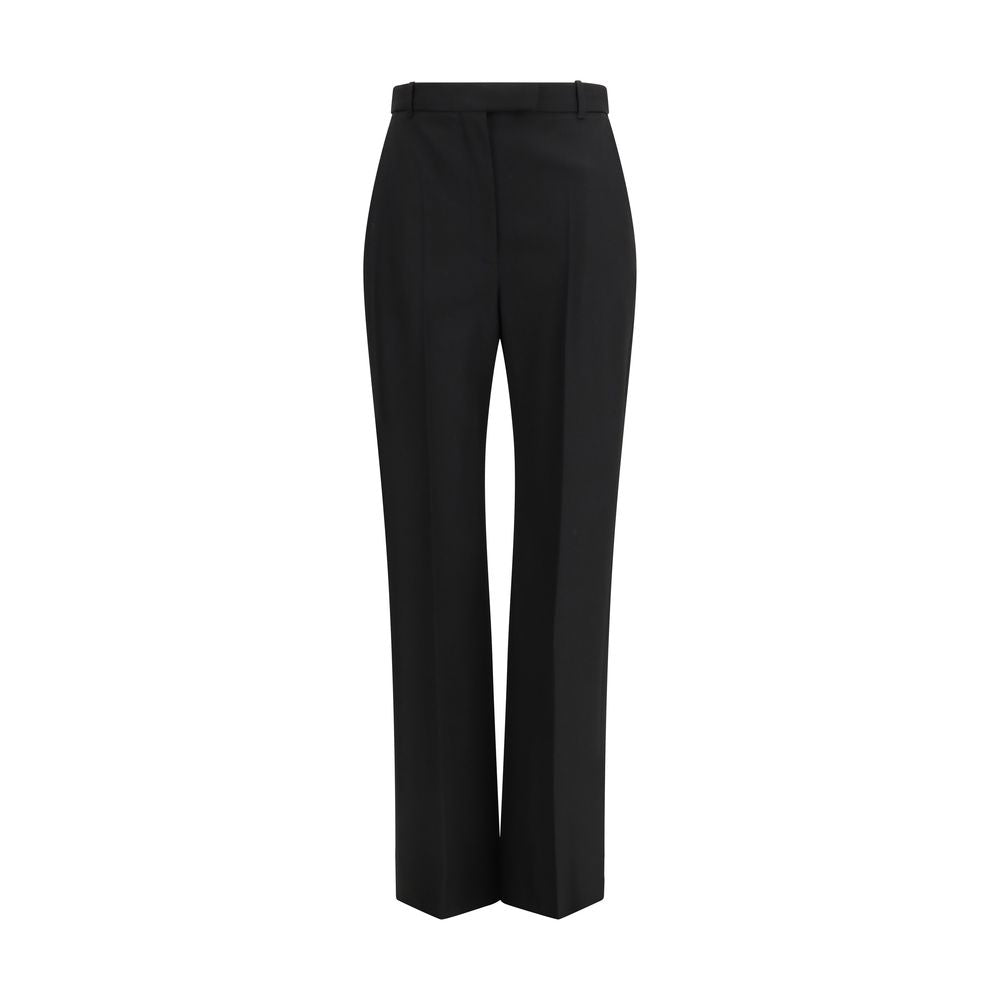 Alexander McQueen Black Cotton Dress Pants Alexander McQueen