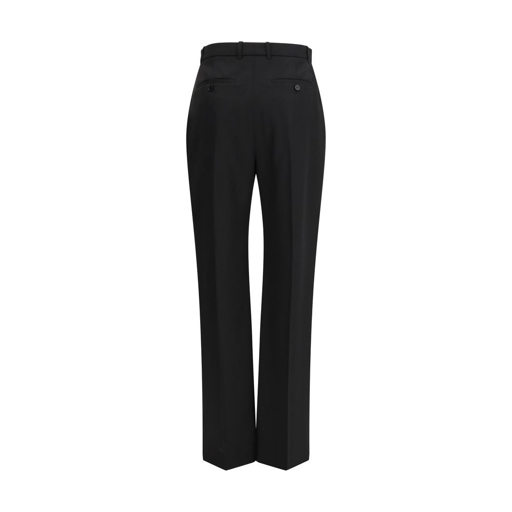 Alexander McQueen Black Cotton Dress Pants Alexander McQueen